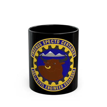 366 Civil Engineer Squadron ACC (U.S. Air Force) Black Coffee Mug-11oz-Go Mug Yourself