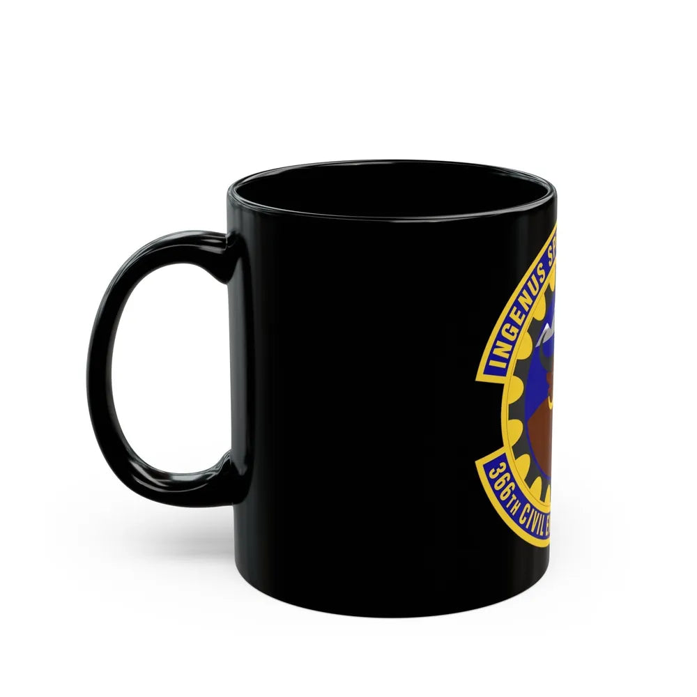 366 Civil Engineer Squadron ACC (U.S. Air Force) Black Coffee Mug-Go Mug Yourself