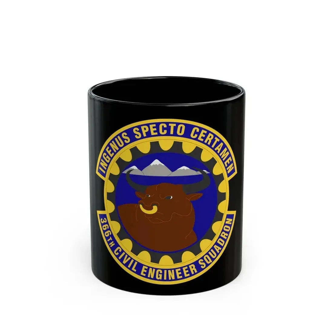 366 Civil Engineer Squadron ACC (U.S. Air Force) Black Coffee Mug 11oz - Go Mug Yourself
