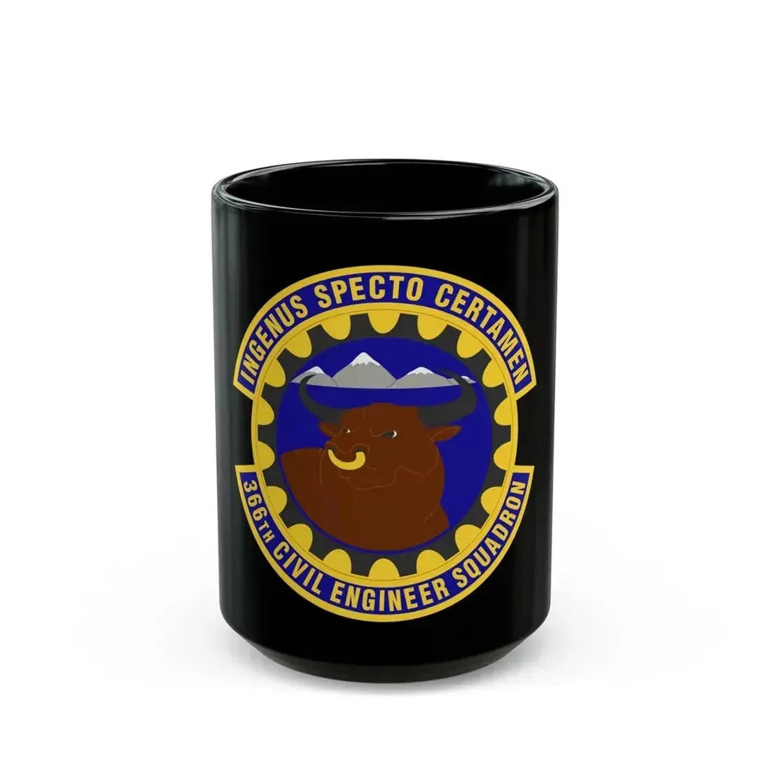 366 Civil Engineer Squadron ACC (U.S. Air Force) Black Coffee Mug 15oz - Go Mug Yourself