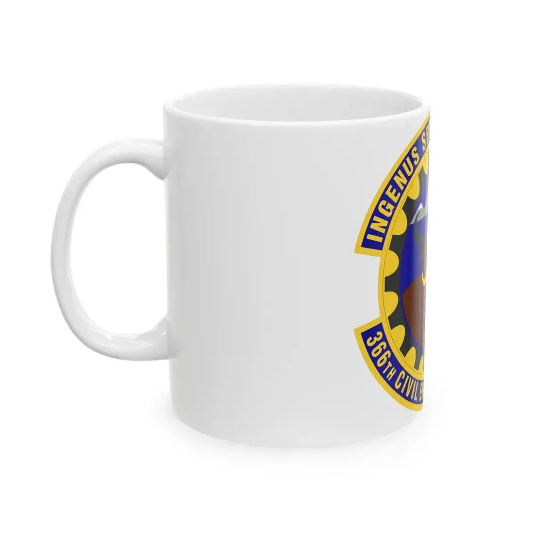 366 Civil Engineer Squadron ACC (U.S. Air Force) White Coffee Mug - Go Mug Yourself