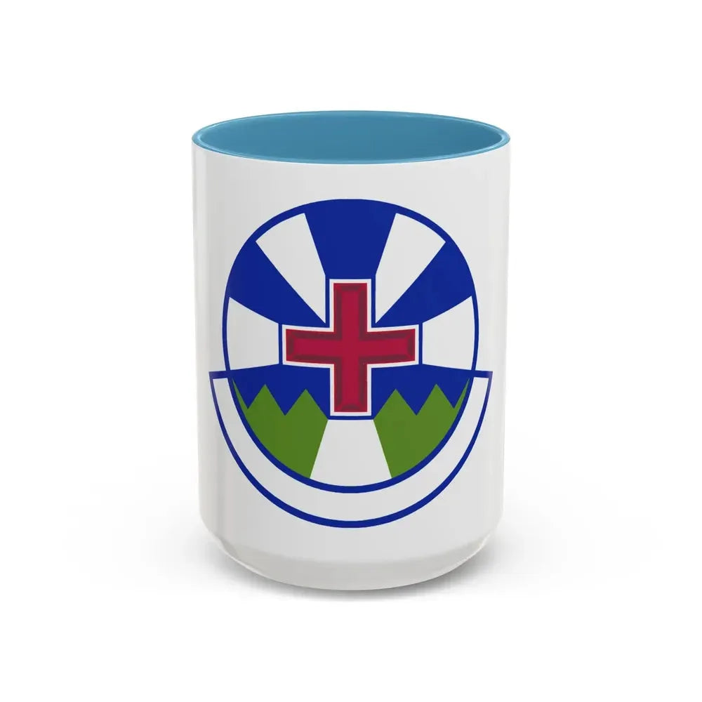 366 Operational Medical Readiness Squadron ACC (U.S. Air Force) Accent Coffee Mug 15oz Light Blue - Go Mug Yourself