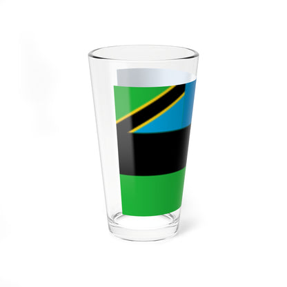 Flag of Zanzibar (Tanzania) Pint Glass 16oz