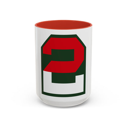 Second United States CSIB (U.S. Army) Accent Coffee Mug