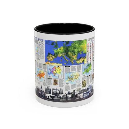 Europe, The New (1992) (Map) Accent Coffee Mug