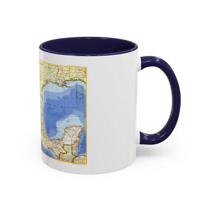 Central America - Mexico (1973) (Map) Accent Coffee Mug