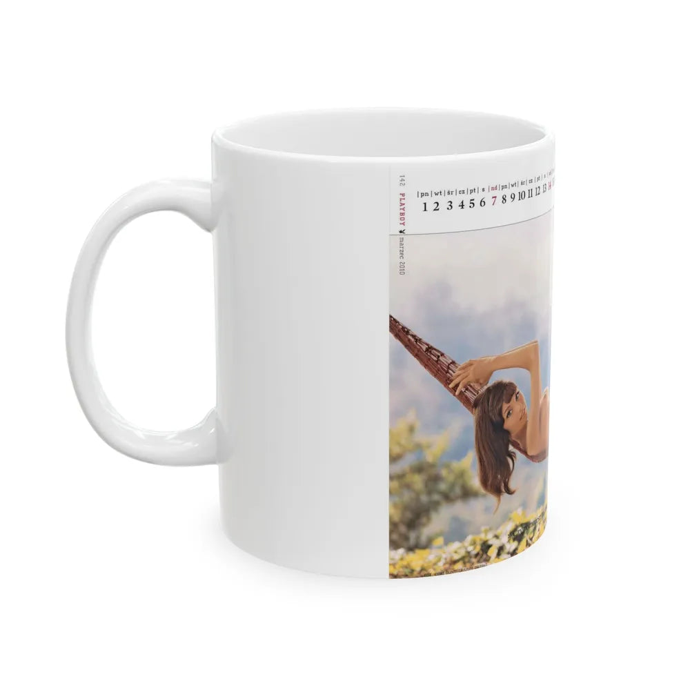 Victoria Vetri #01 - Nude ''Playboy Centerfold Gate'' (Vintage Female Icon) White Coffee Mug-Go Mug Yourself