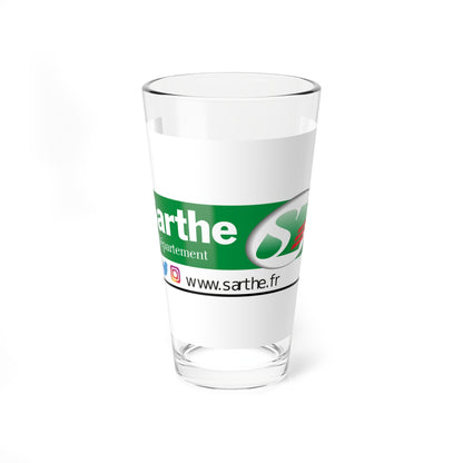 Flag of the Department of Sarthe (France) Pint Glass 16oz
