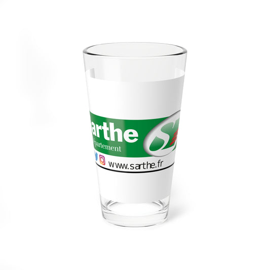 Flag of the Department of Sarthe (France) Pint Glass 16oz