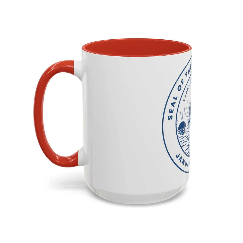 Seal of Toledo Ohio - Accent Coffee Mug-Go Mug Yourself