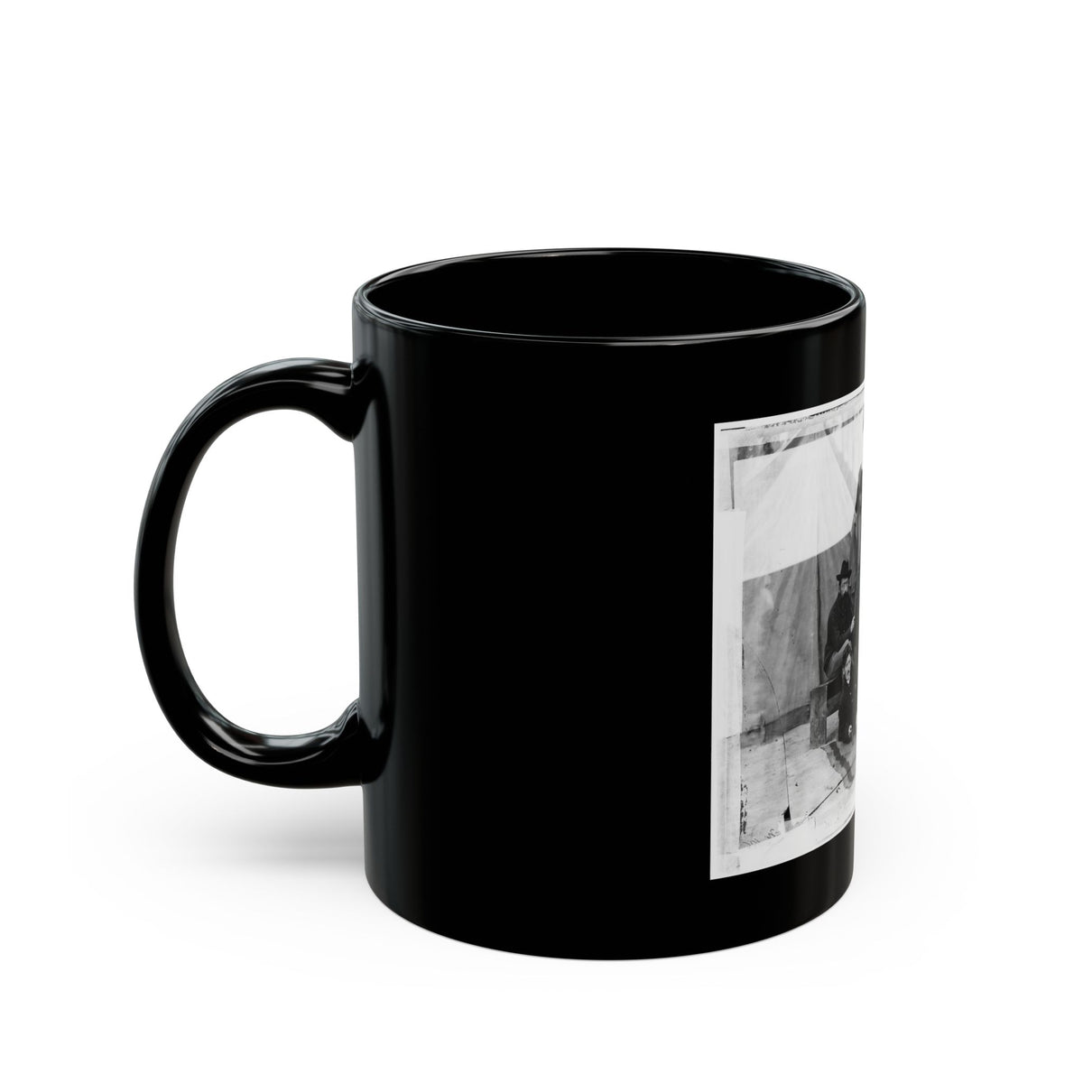 Petersburg, Virginia. Group Of Engineers And Draughtsmen, Headquarters, Army Of The Potomac (U.S. Civil War) Black Coffee Mug