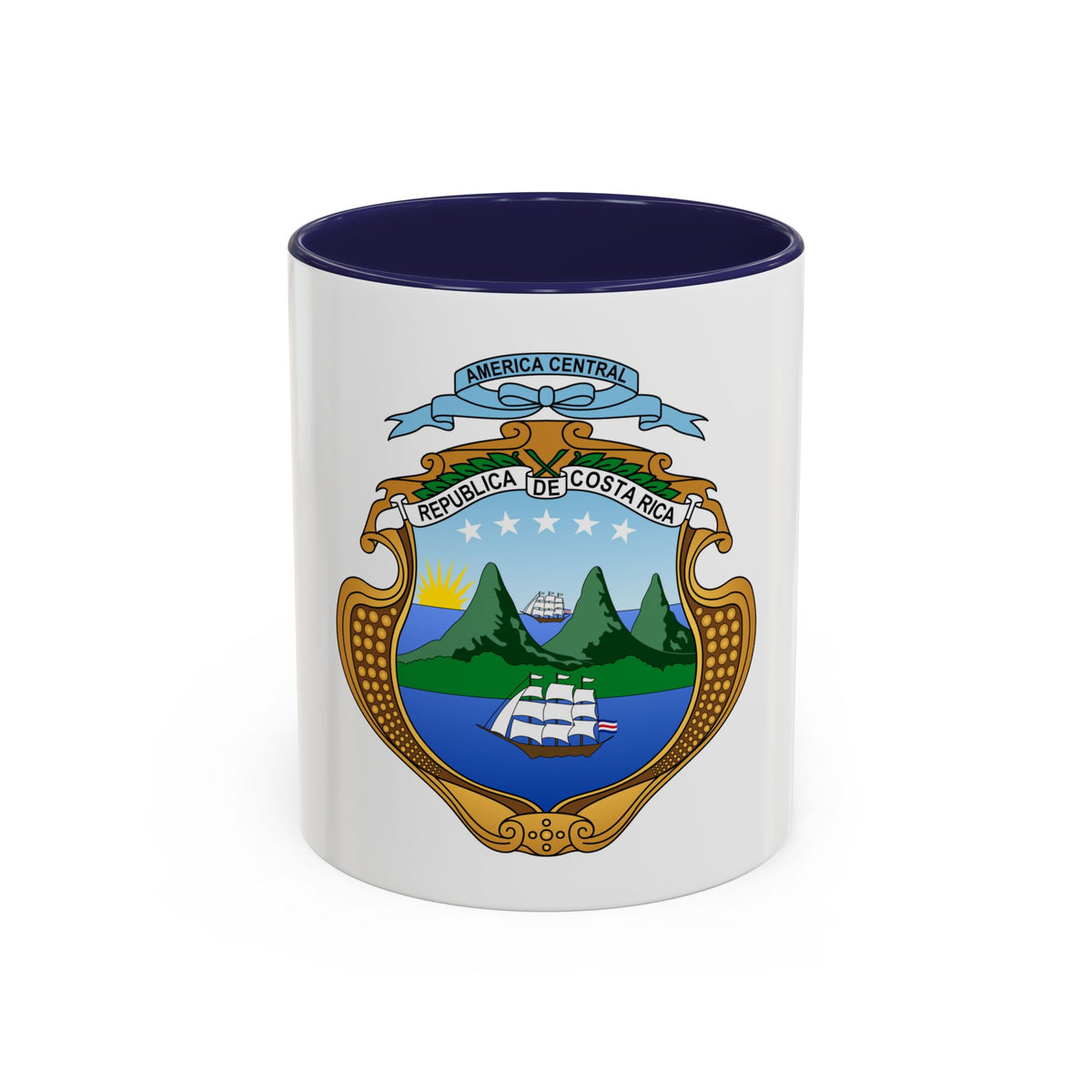Coat of arms of Costa Rica (1906-1964) - Accent Coffee Mug