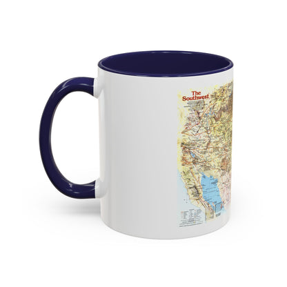 USA - Southwest 1 (1982) (Map) Accent Coffee Mug