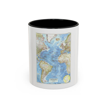 Atlantic Ocean (1955) (Map) Accent Coffee Mug