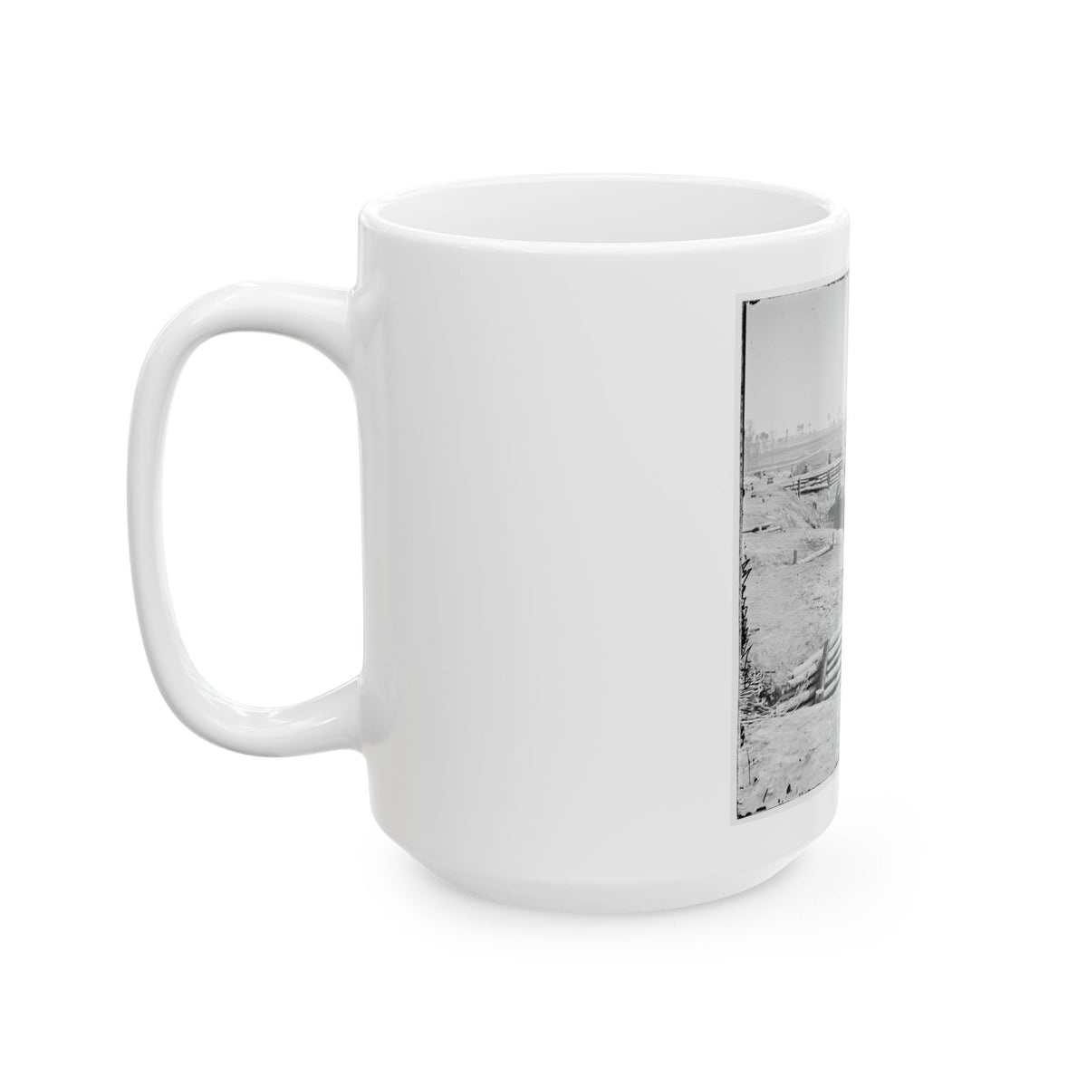 Petersburg, Va. View Of Fort Sedgwick (U.S. Civil War) White Coffee Mug