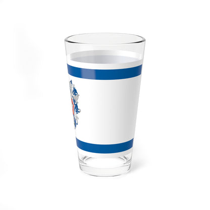 Flag of Sarkad (Hungary) Pint Glass 16oz
