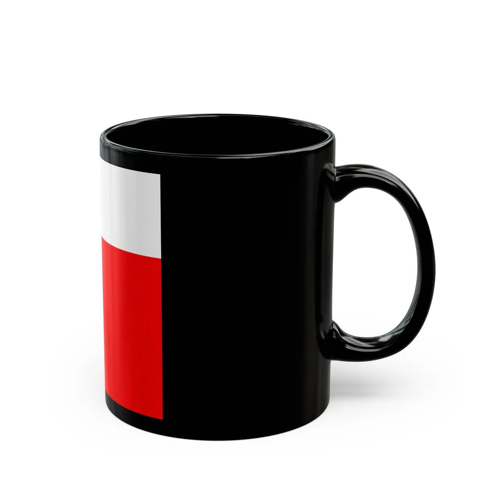 Flag of Lausanne Switzerland - Black Coffee Mug-Go Mug Yourself