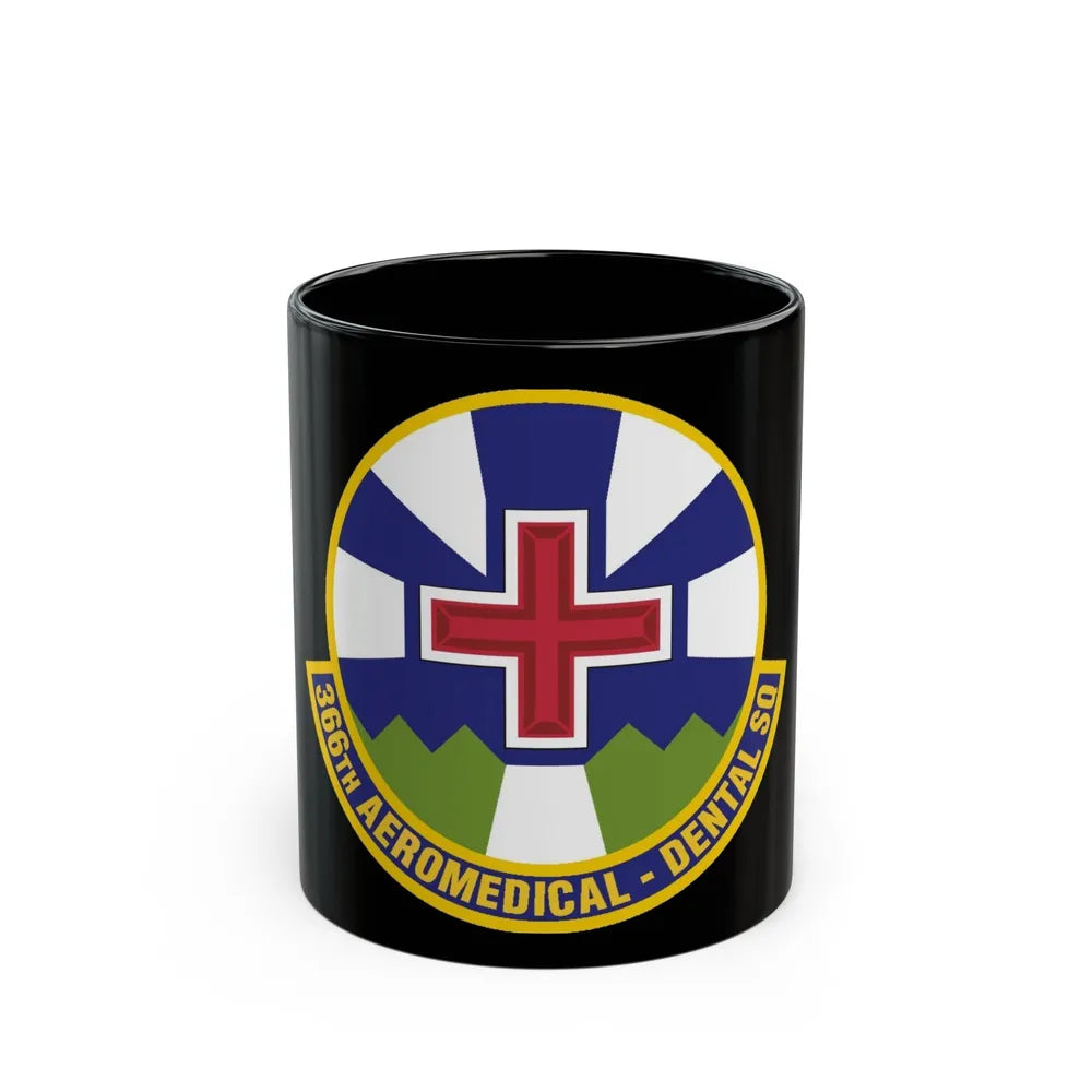 366th Aeromedical Dental Squadron (U.S. Air Force) Black Coffee Mug-11oz-Go Mug Yourself