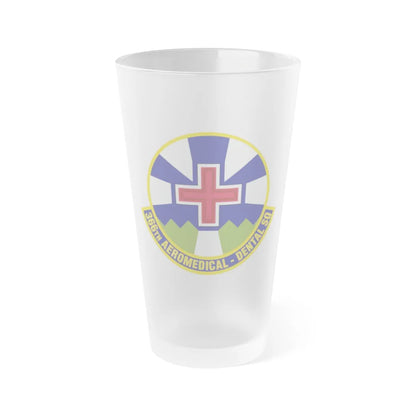 366th Aeromedical Dental Squadron (U.S. Air Force) Frosted Pint Glass 16oz-16oz-Frosted-Go Mug Yourself