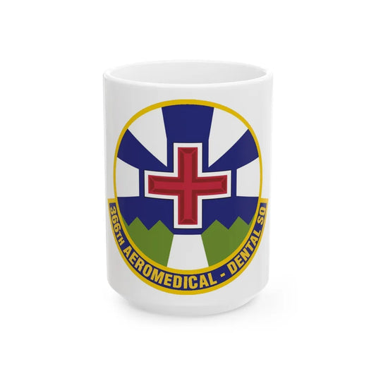 366th Aeromedical Dental Squadron (U.S. Air Force) White Coffee Mug-15oz-Go Mug Yourself