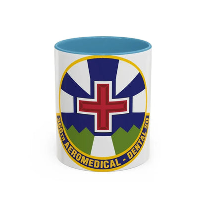 366th Aeromedical Dental Squadron (U.S. Air Force) Accent Coffee Mug 11oz Light Blue - Go Mug Yourself
