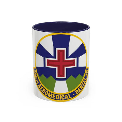 366th Aeromedical Dental Squadron (U.S. Air Force) Accent Coffee Mug 11oz Navy - Go Mug Yourself