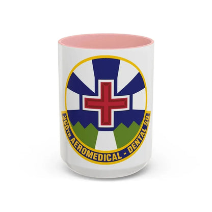 366th Aeromedical Dental Squadron (U.S. Air Force) Accent Coffee Mug 15oz Pink - Go Mug Yourself
