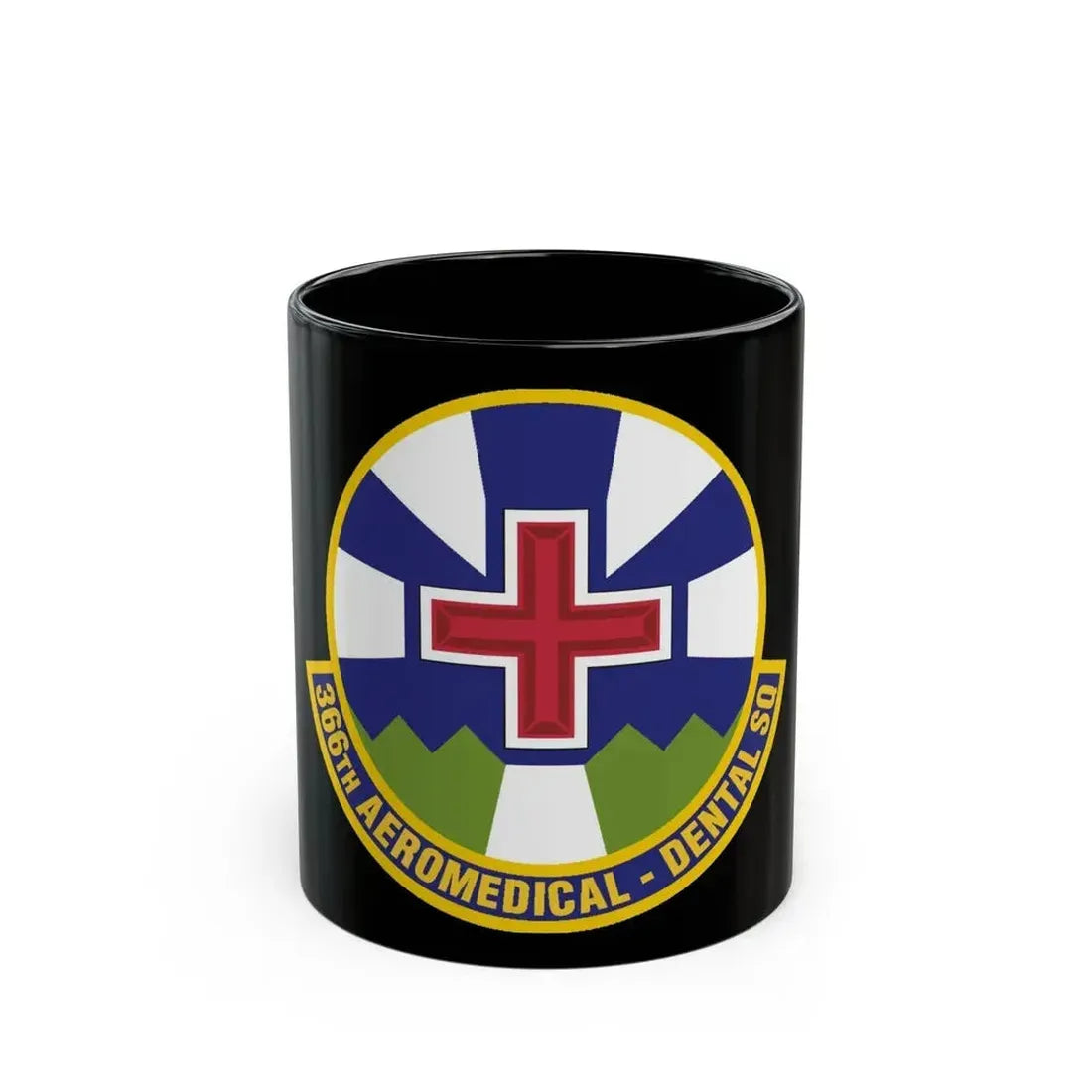 366th Aeromedical Dental Squadron (U.S. Air Force) Black Coffee Mug 11oz - Go Mug Yourself