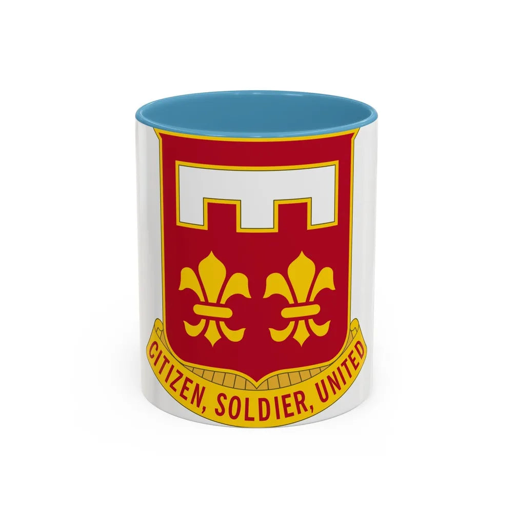 367 Engineer Battalion (U.S. Army) Accent Coffee Mug-11oz-Light Blue-Go Mug Yourself
