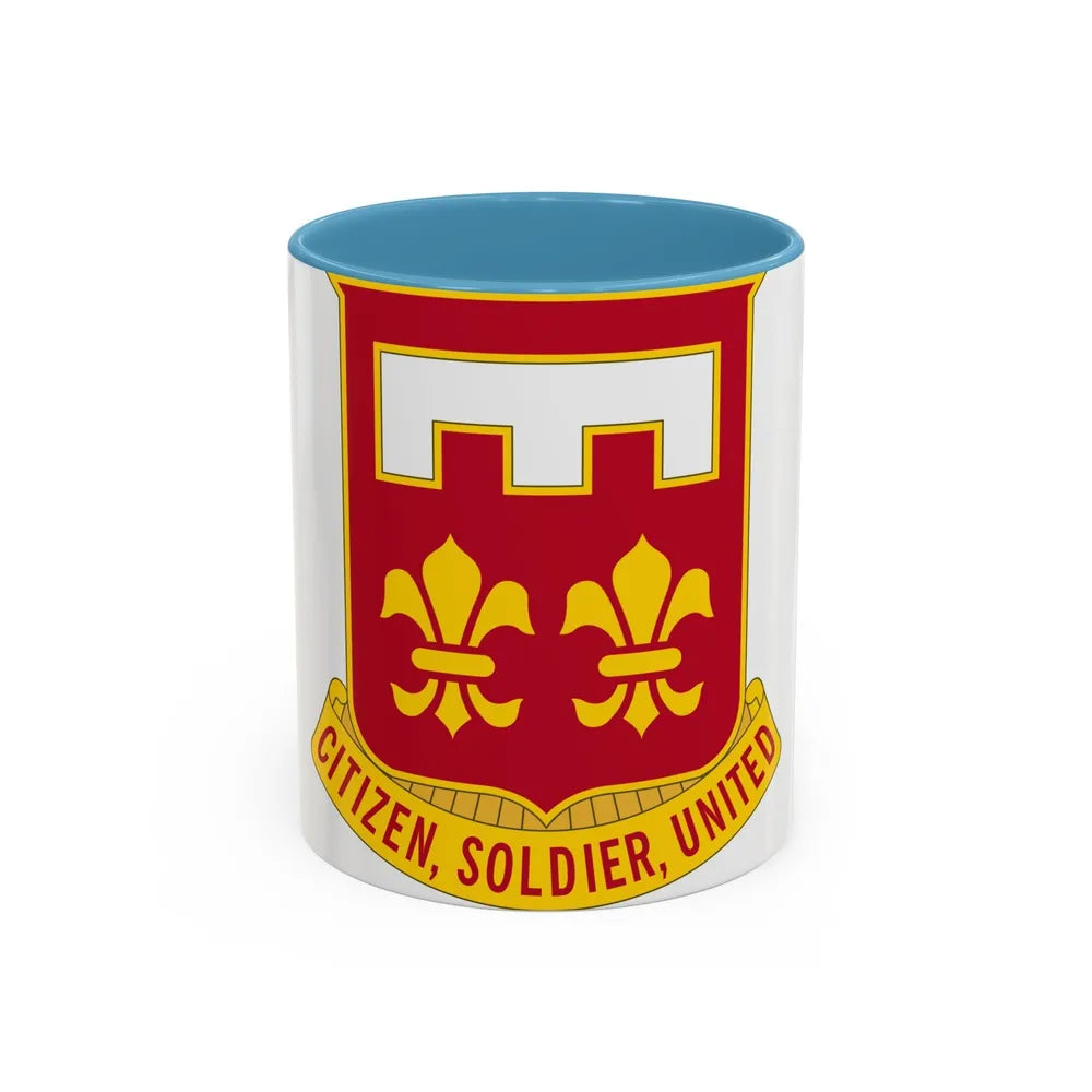 367 Engineer Battalion (U.S. Army) Accent Coffee Mug-11oz-Light Blue-Go Mug Yourself