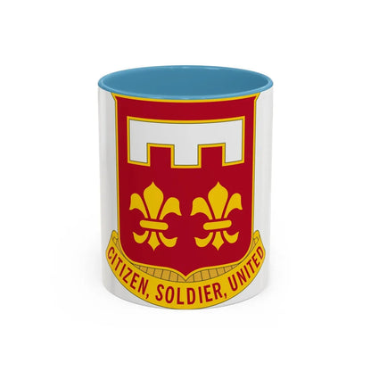 367 Engineer Battalion (U.S. Army) Accent Coffee Mug-11oz-Light Blue-Go Mug Yourself