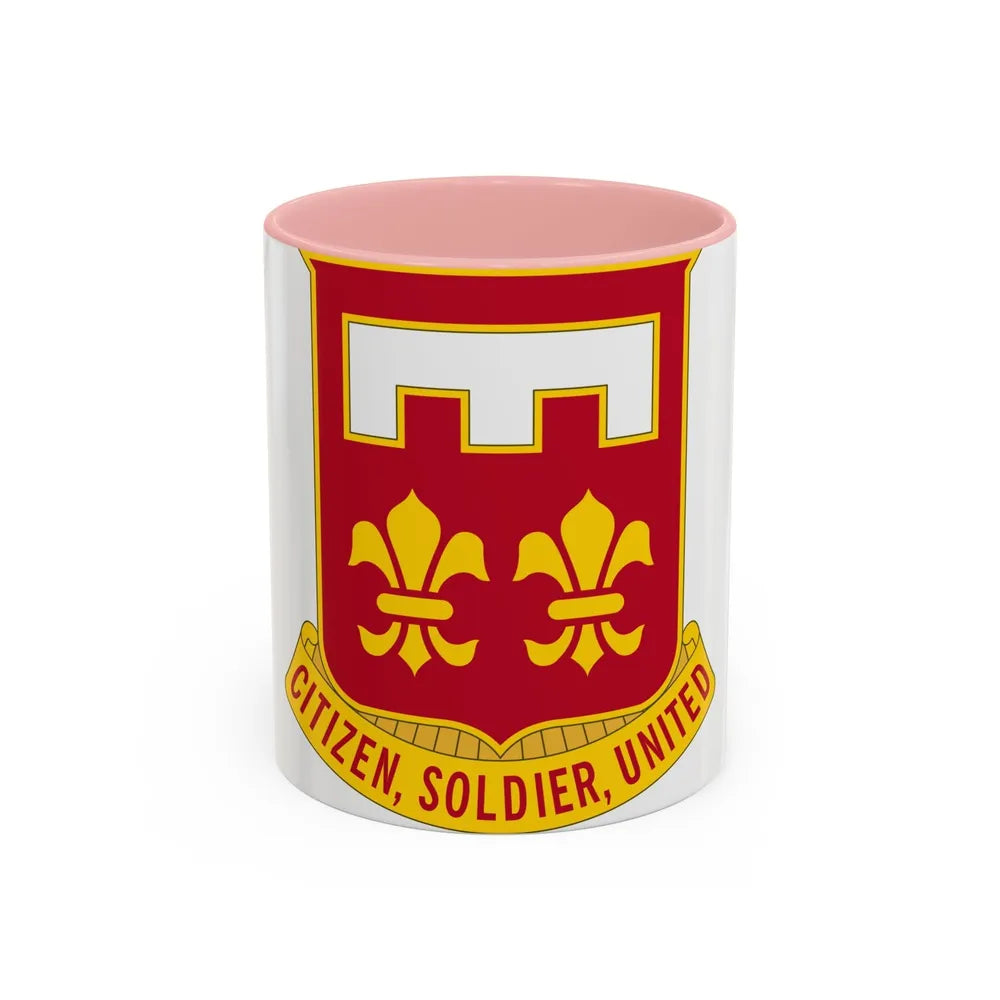 367 Engineer Battalion (U.S. Army) Accent Coffee Mug-11oz-Pink-Go Mug Yourself