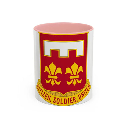 367 Engineer Battalion (U.S. Army) Accent Coffee Mug-11oz-Pink-Go Mug Yourself