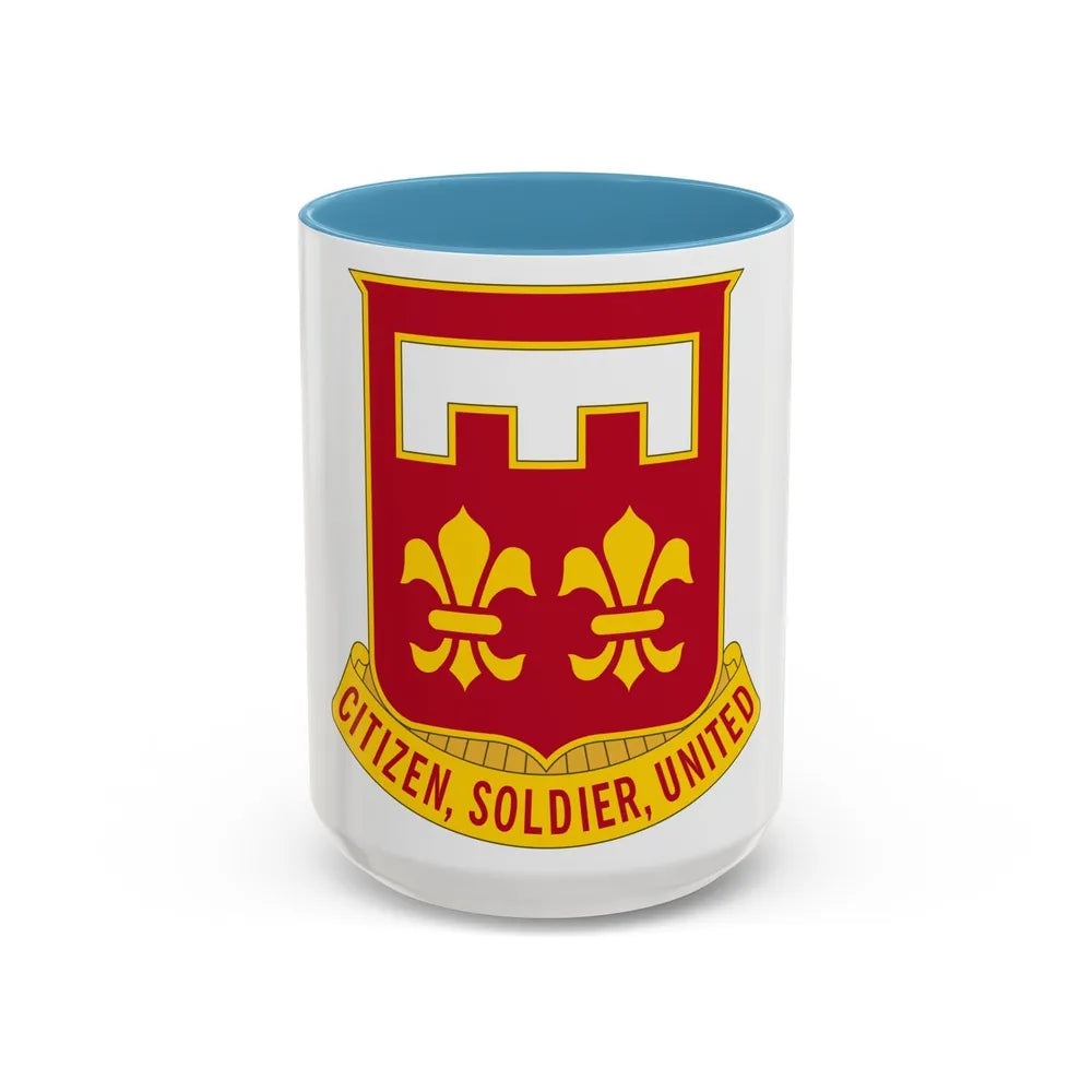 367 Engineer Battalion (U.S. Army) Accent Coffee Mug-15oz-Light Blue-Go Mug Yourself