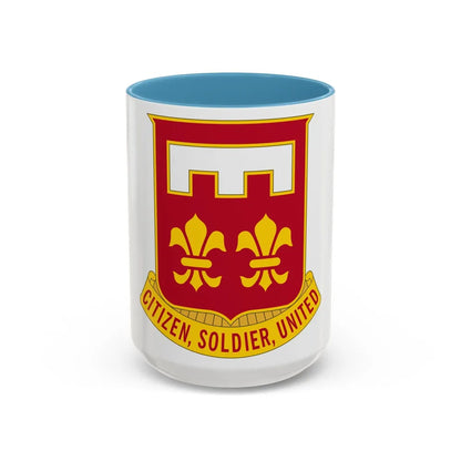 367 Engineer Battalion (U.S. Army) Accent Coffee Mug-15oz-Light Blue-Go Mug Yourself