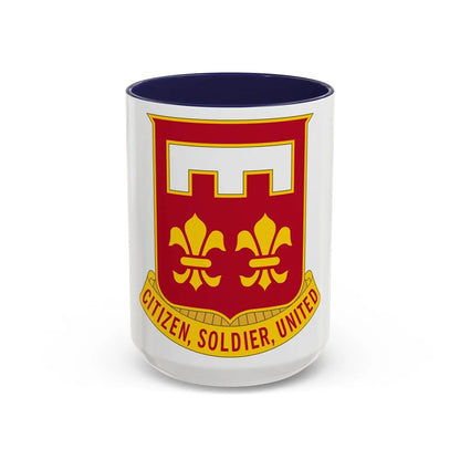 367 Engineer Battalion (U.S. Army) Accent Coffee Mug-15oz-Navy-Go Mug Yourself