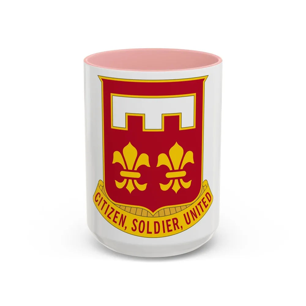 367 Engineer Battalion (U.S. Army) Accent Coffee Mug-15oz-Pink-Go Mug Yourself