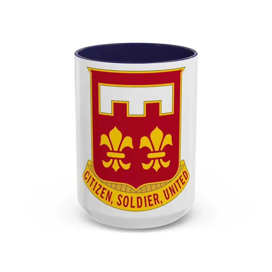 367 Engineer Battalion (U.S. Army) Accent Coffee Mug 15oz Navy - Go Mug Yourself