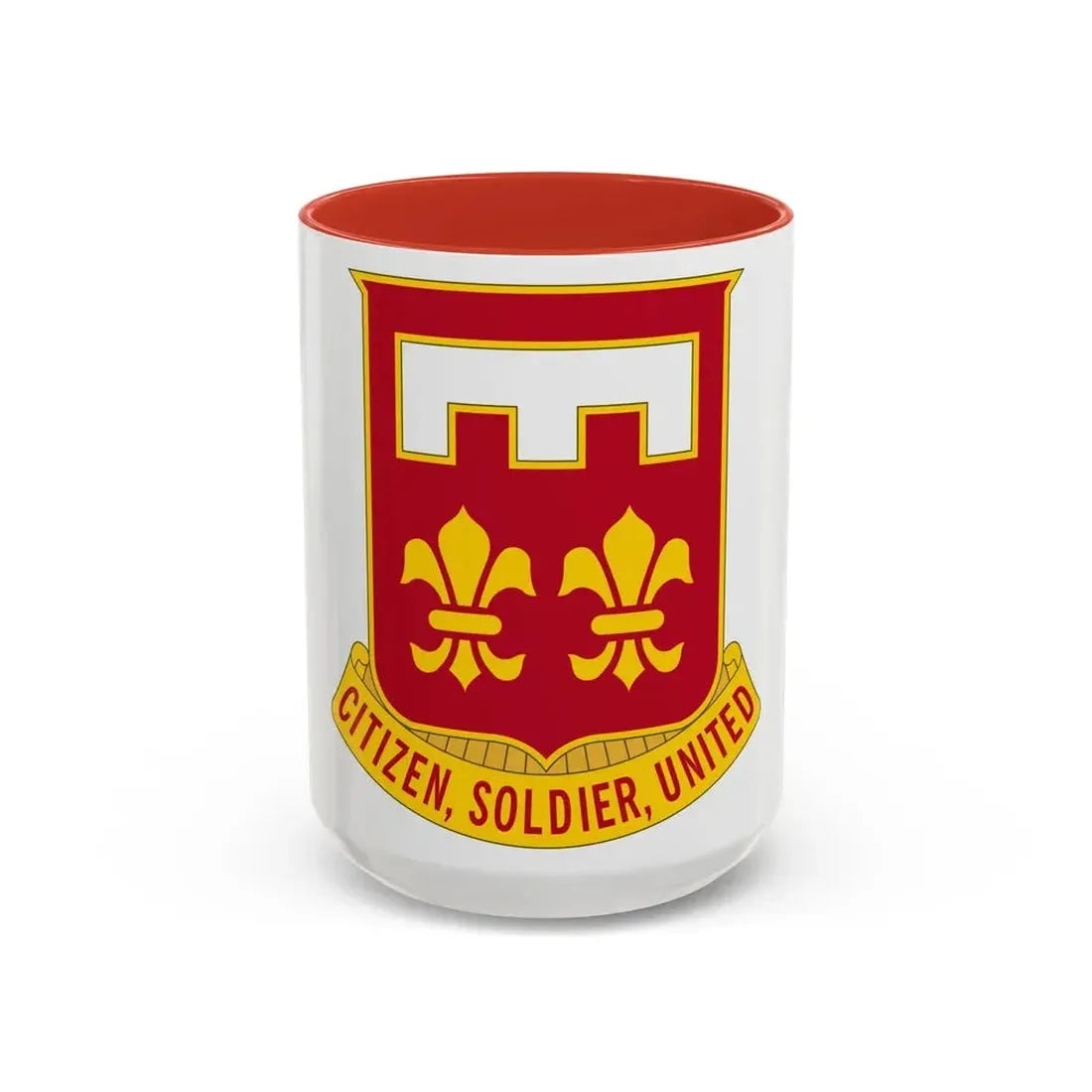 367 Engineer Battalion (U.S. Army) Accent Coffee Mug 15oz Red - Go Mug Yourself