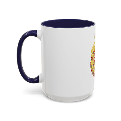 Royal Greater Coat of Arms of Spain (1700-1761) - Accent Coffee Mug