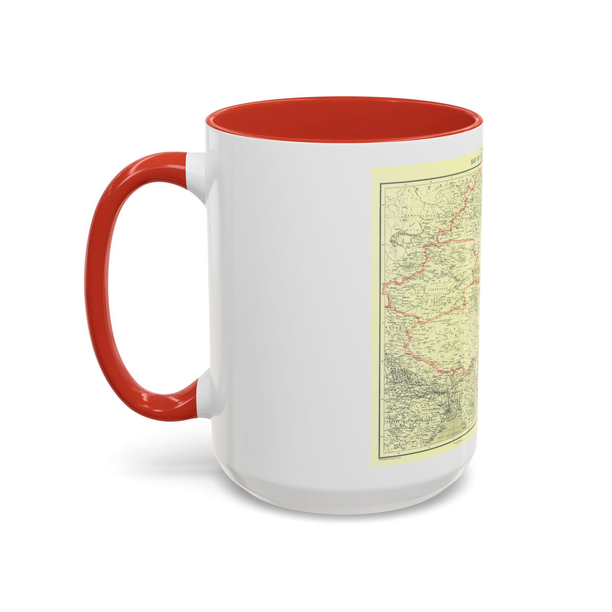 China and its Territories (1912) (Map) Accent Coffee Mug