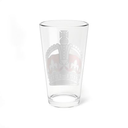 1901 pattern Tudor Crown silver and red (United Kingdom) (Military Rank) Pint Glass 16oz