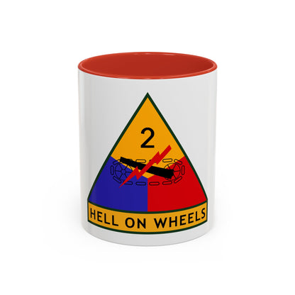 2nd Armored Division (U.S. Army) Accent Coffee Mug