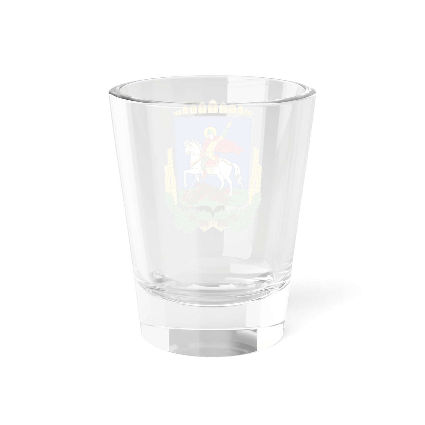 Coat of Arms of Kiev Oblast (Ukraine) (Coat of Arms) Shot Glass 1.5oz
