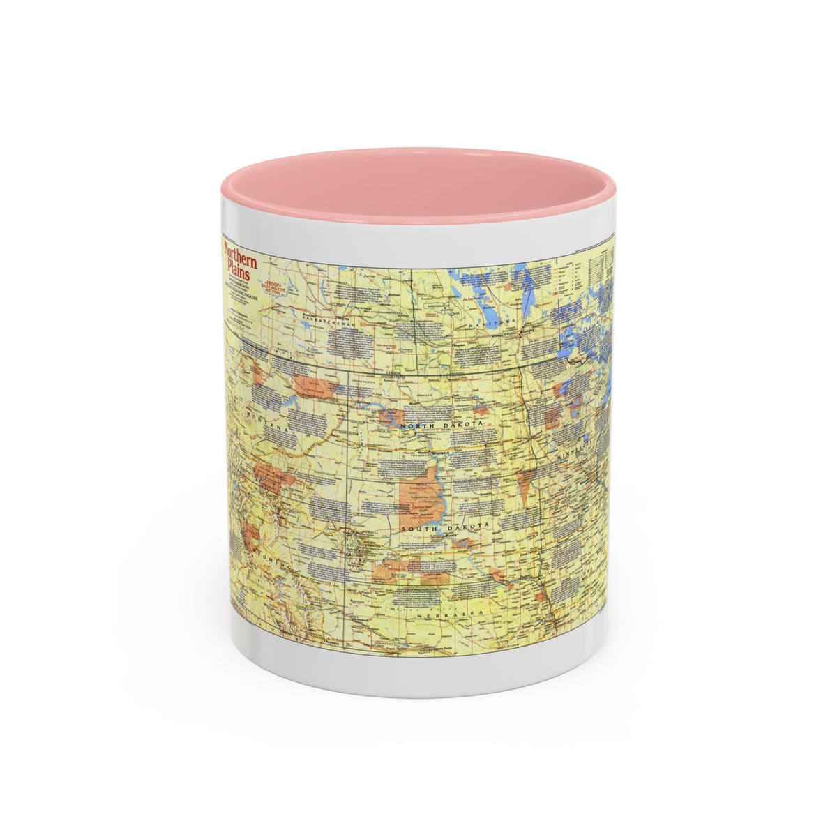 USA - Northern Plains 1 (1986) (Map) Accent Coffee Mug