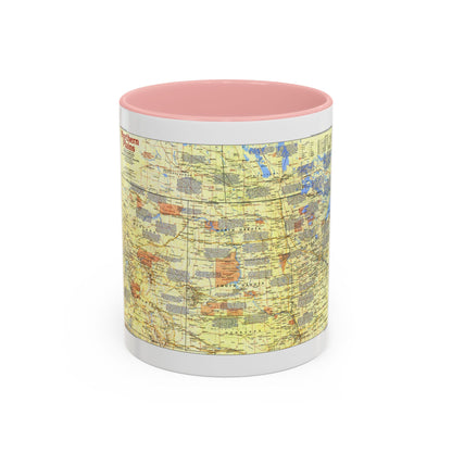 USA - Northern Plains 1 (1986) (Map) Accent Coffee Mug
