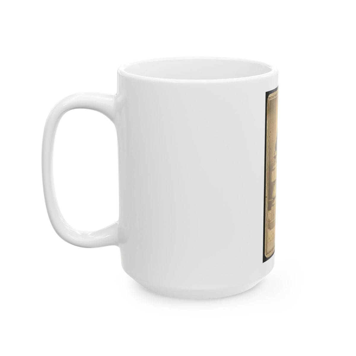 Full-Length Portrait Of An Unidentified Civil War Soldier 001 (U.S. Civil War) White Coffee Mug