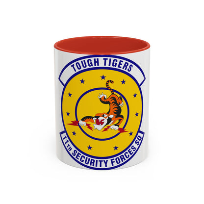 11 Security Forces Squadron USAF (U.S. Air Force) Accent Coffee Mug