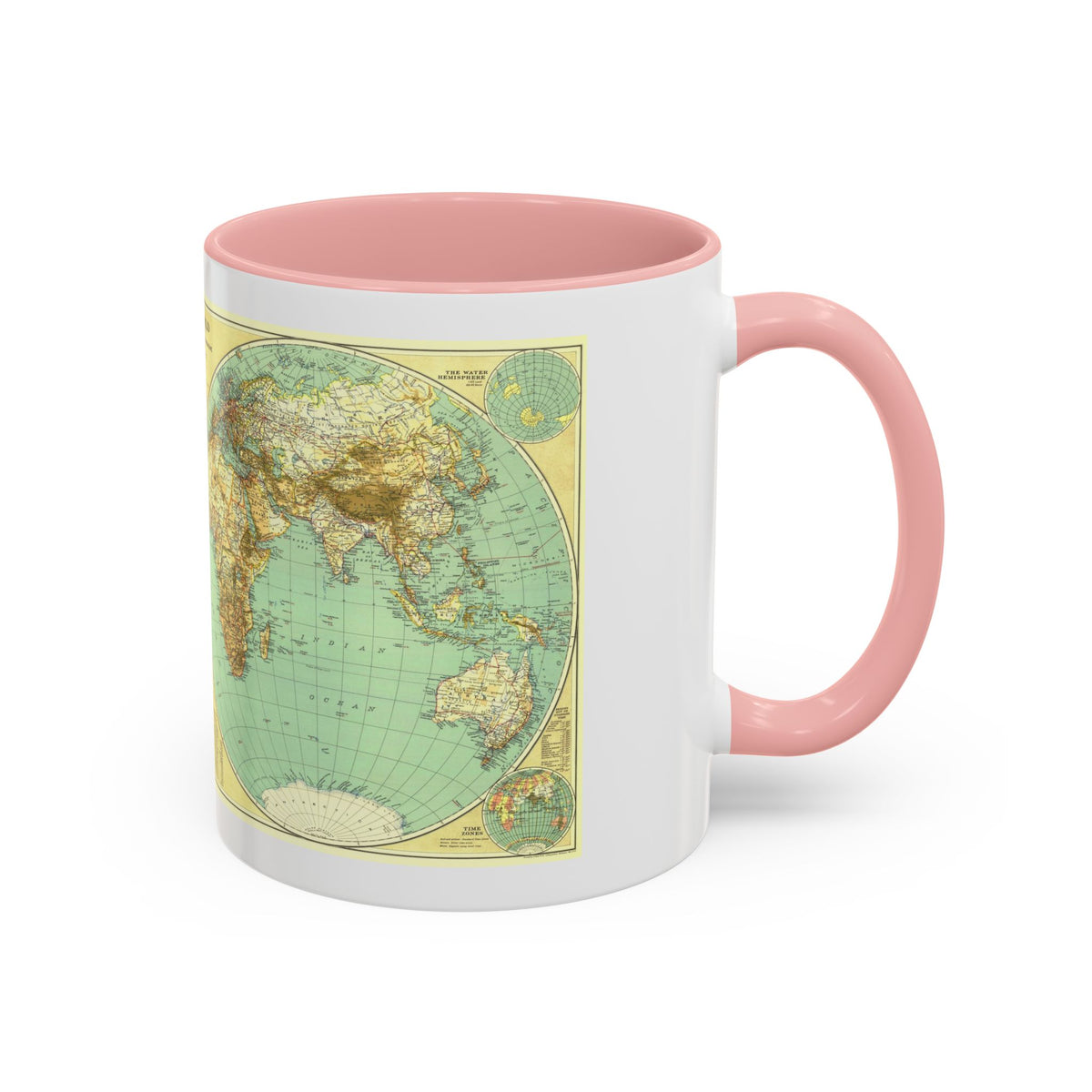 World Map (1935) (Map) Accent Coffee Mug