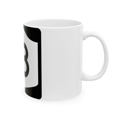 NY-18 (New York) (Road Sign) White Coffee Mug